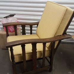 Antique Morris Chair With Cushions