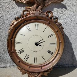 Vintage Syroco Eagle Wall Clock
