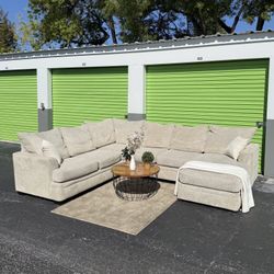 Light Beige Rooms To Go Sectional Couch 