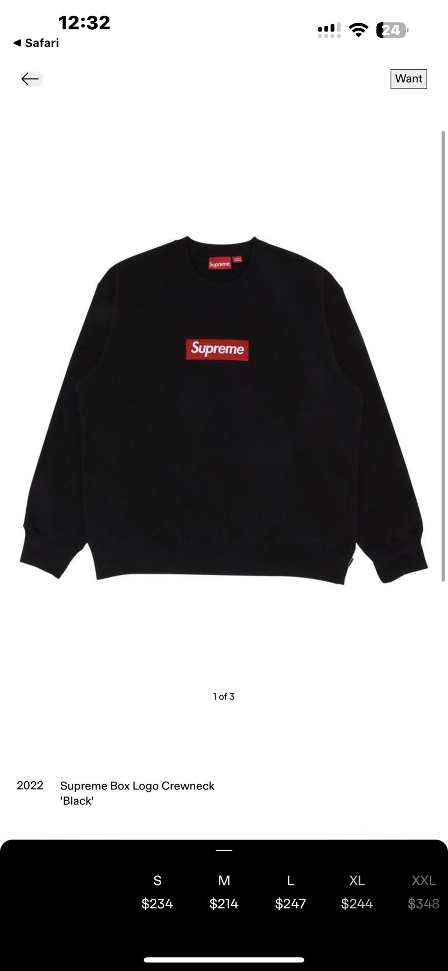 Supreme Box Logo Sweatshirt
