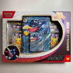 Pokemon 30th Celebrations Greninja EX box