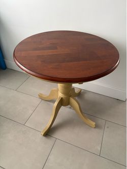 Beautiful wood bistro table