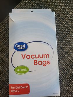 Vacuum Bags 4 Pack Dirt Devil Style U