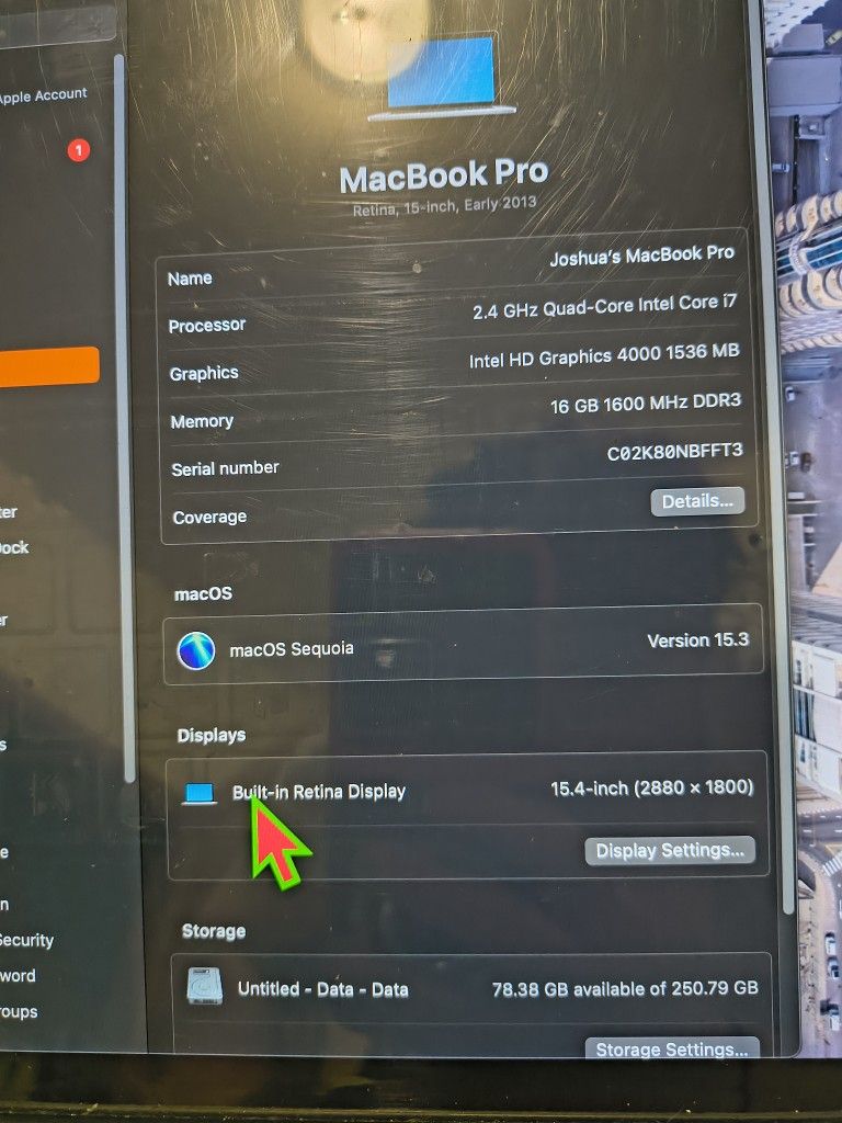 Apple Mac Book Pro 25 2013 Best Offer