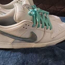 Nike SB Dunk Low Pro OG QS Diamond Supply Co. White Men’s Size 11