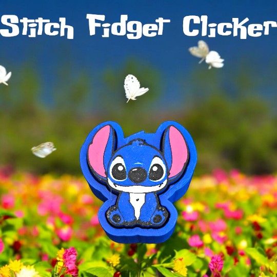 3D Printed Stitch Fidget Clicker Lilo & Stitch Sensory Toy