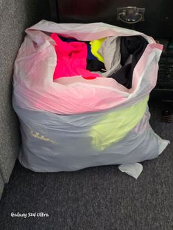3 bags of clothes