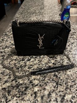 Black ysl purse