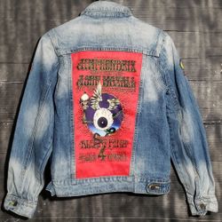 Rare Jimi Hendrix San Francisco Concert Denim Jacket teens size L 12/13 yrs 