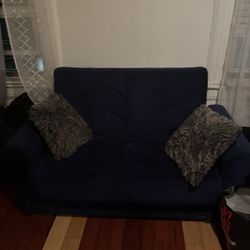 Blue Sofa futon sofa 
