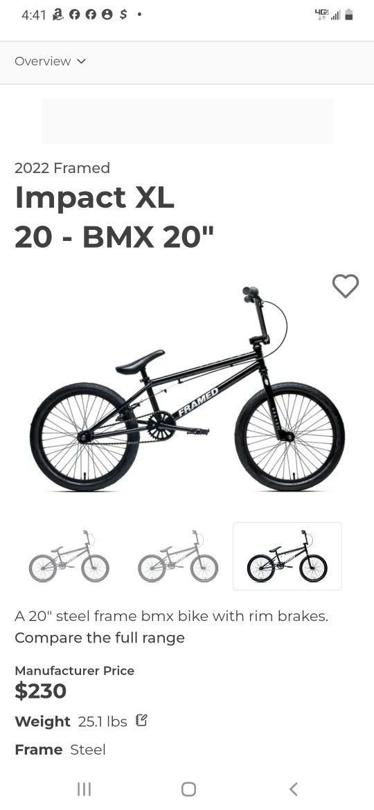 20" FRAMED BMX