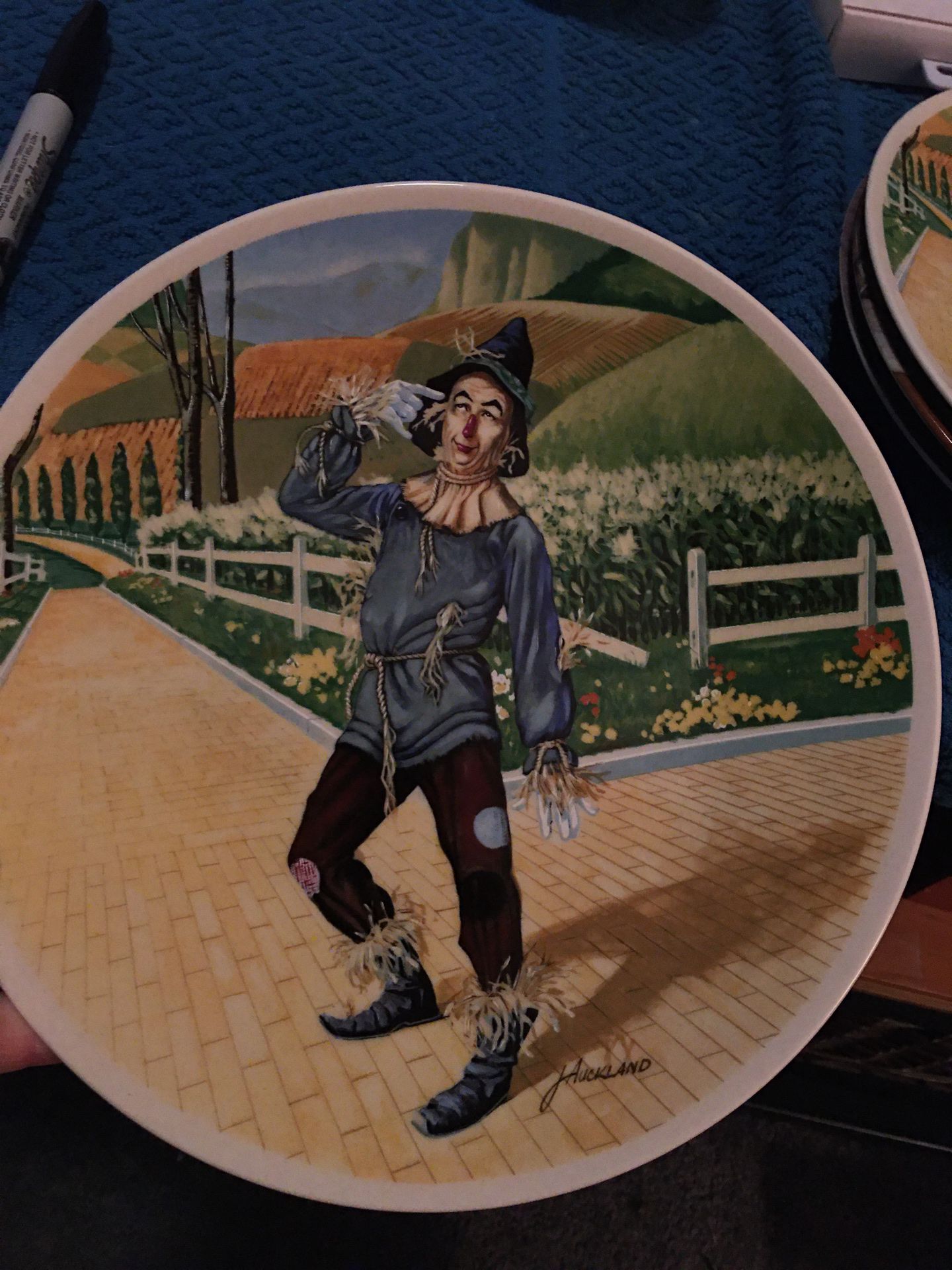 Scarecrow, “If I Only Had A Brain” Plate from 1978