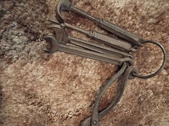 Cast iron tool set vintage