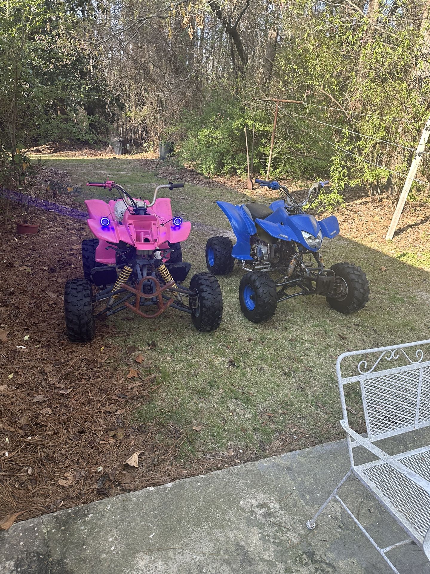 Blue Very Fast Four Wheeler