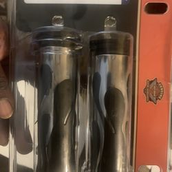 Chrome Rubber Hand Grips