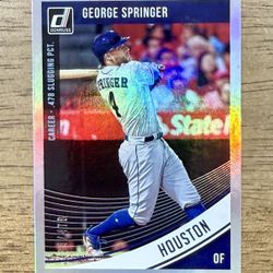 2018 Donruss George Springer Career Stat Line Holo /478 Astros