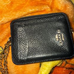 black coach wallet
