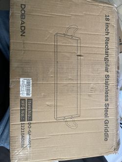 18 Inch Rectangular Stainless Steel Griddle