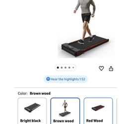 Under Desk Treadmill, Expert of Wooden Walking Pad, Walking Jogging Machine with Remote Control, Installation-Free…