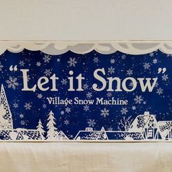 CHRISTMAS Dept 56 Snow Machine

