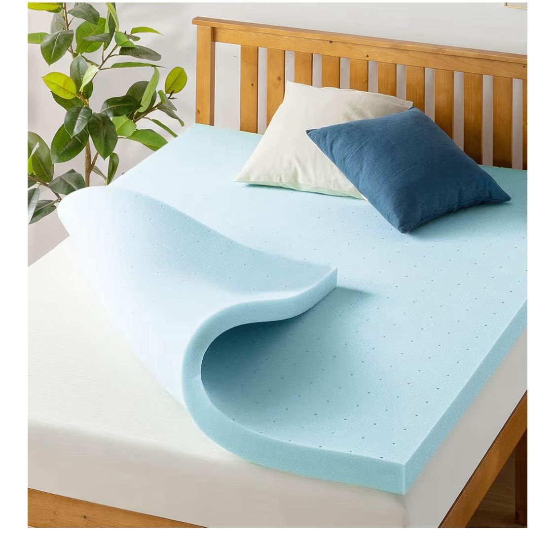 Best Price Mattress 3 Inch Ventilated Memory Foam Mattress Topper