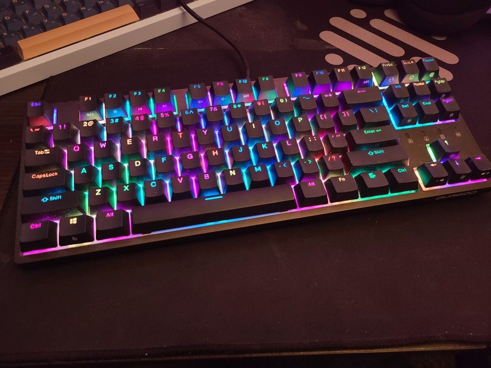 RGB Mechanical Keyboard DURGOD Taurus K320 TKL (Silent Red Switches) 