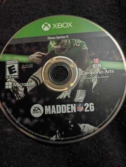 Madden 26 2026 NFL football Xbox one series x