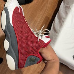gym red jordan 13’s