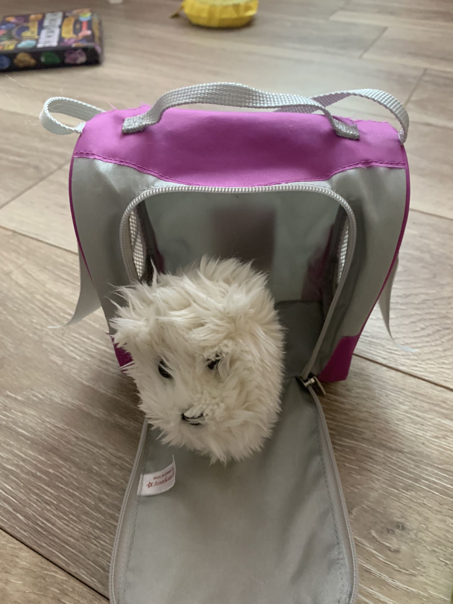 American girl doll dog and carrier