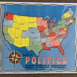 “Game Of Politics”  Board Game (1952) By Parker Bros.