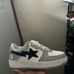 A Bathing Ape Bape Sta Low Grey Black