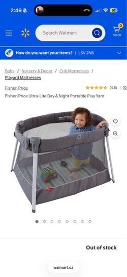 Fisher-Price Ultra-Lite Day & Night Portable Play Yard