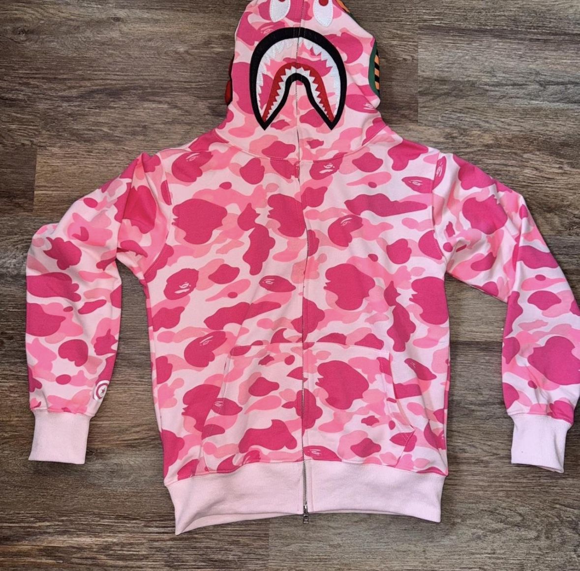 bape and sp5der hoodie