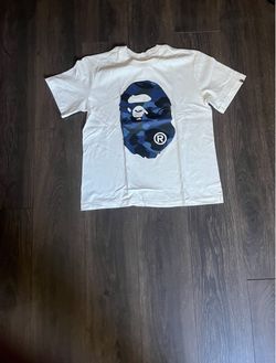 white and blue bape size M
