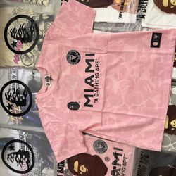 Bape x Inter Miami CF Camo Tee Pink