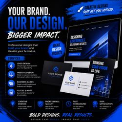 CUSTOM LOGOS WEBSITES FLYERS AND MORE