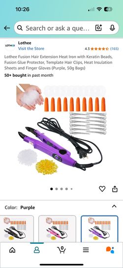 Hair Extension Fusion Iron Heat And Beads