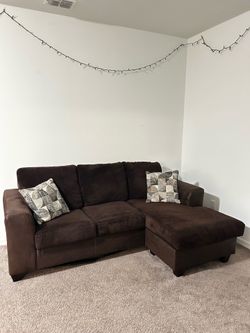 Dark brown couch