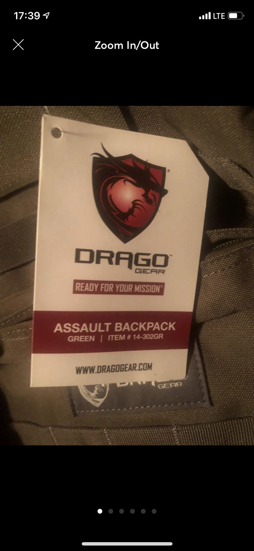 Drago tactical back pack