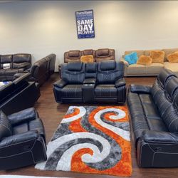 COMFY NEW SANTIAGO RECLINING SOFA AND LOVESEAT SET ON SALE ONLY $1299. IN STOCK SAME DAY DELIVERY 🚚  EASY FINANCING 