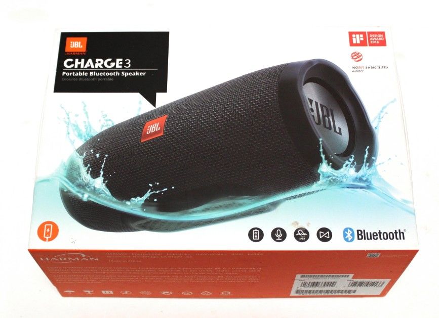 JBL Charge 3 Portable Bluetooth Speaker