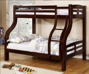 Brand New Espresso Twin over Full Bunk Bed