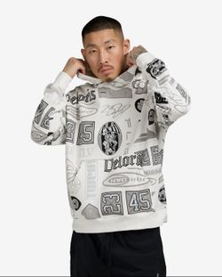 *NEW* Nike JORDAN ESSENTIALS PRINTED PULL OVER HOODIE SAIL (HM7254 133) XL