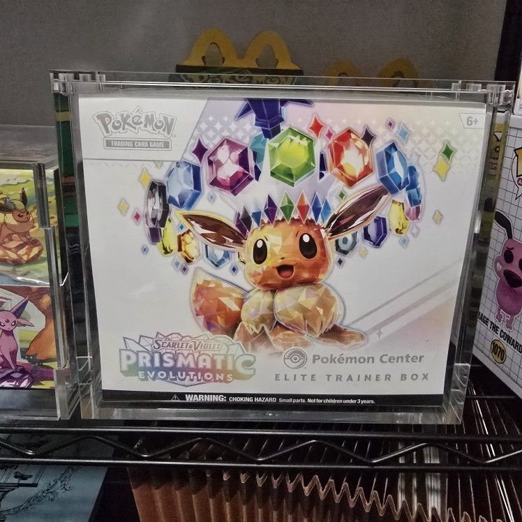 Pokemon Center Prismatic Evolutions ETB w/ acrylic case