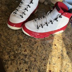 Red / White Jordan 9s