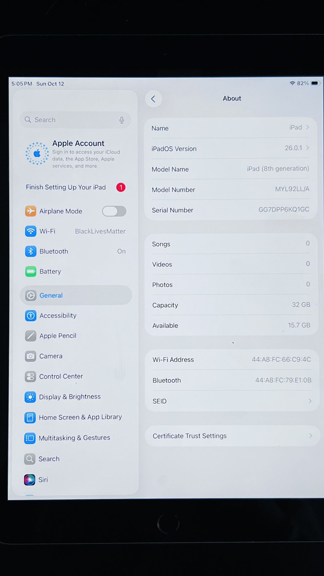 iPad 8th Gen