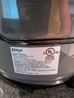 Like New Ninja Foodi Pressure Cooker and Crisper
