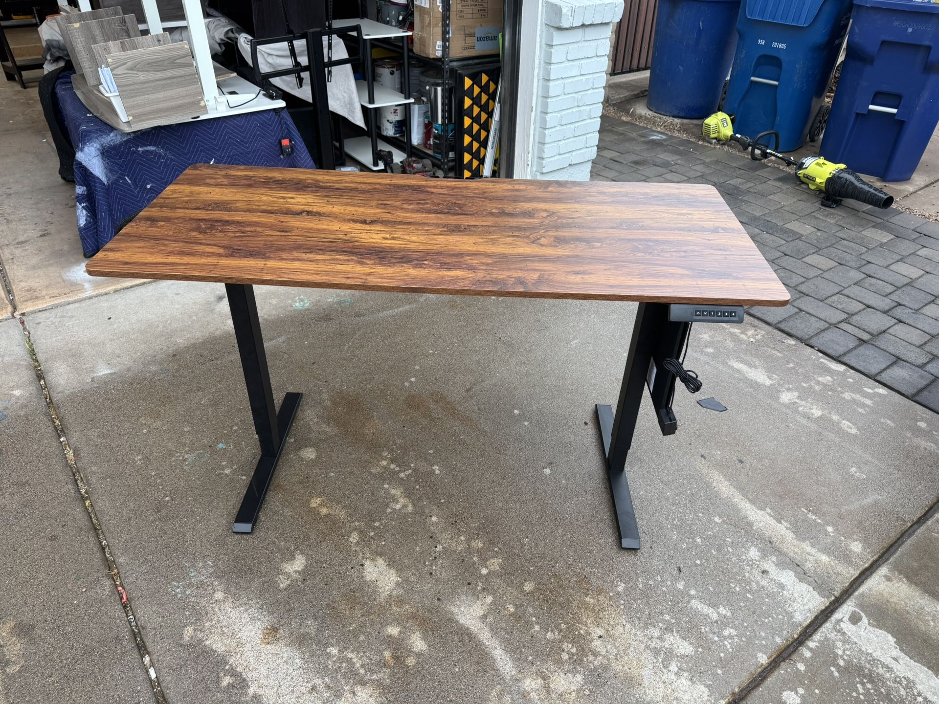 Electric Sit Stand Desk With Storage