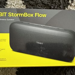 Tribit StormBox Flow Bluetooth Speaker, Portable Speaker with XBass, 30H Playtime Wireless Speaker, IP67 Waterproof, Bluetooth 5.3, TWS, Custom EQ, Ty