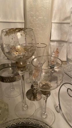 2 piece candle holder or center pieces